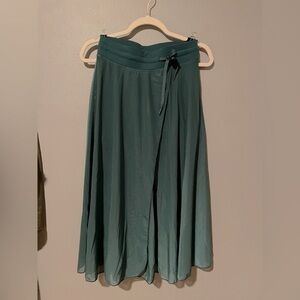 Halara High Waisted Midi Flare Casual Skirt